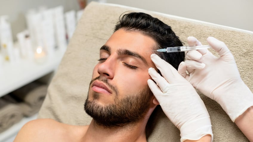 Man getting Botox