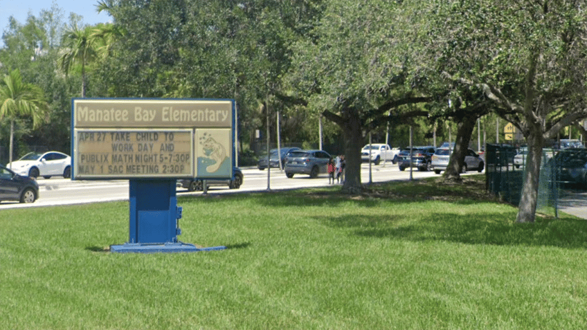 The school's sign