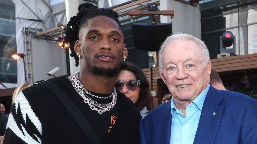 CeeDee Lamb and Jerry Jones.