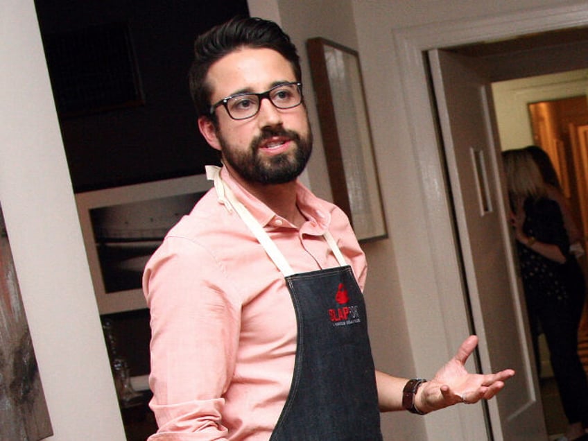 LOS ANGELES, CA - APRIL 22: Chef Andrew Gruel speaks during the 2015 Art Of Elysium dinner