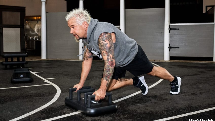 Guy Fieri working out