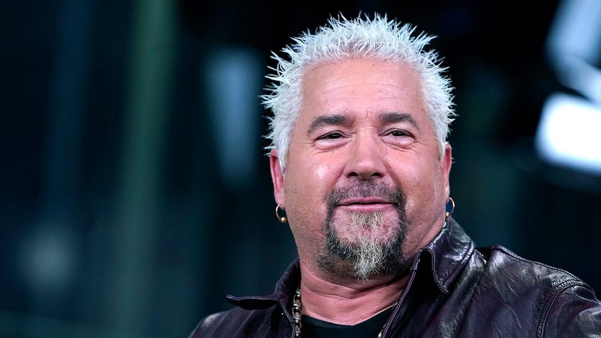 Guy Fieri wears leather jacket on Fox & Friends