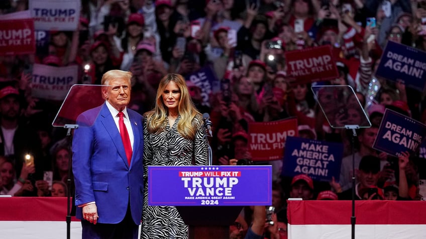 Trump and Melania at MSG 