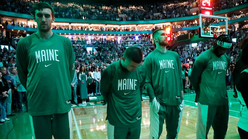 celtics wear jersey patches to honor maine mass shooting victims day after social media post sparked backlash