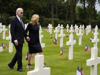 Cemetery visit will close out Biden trip to France that has served as a rebuke to Trump