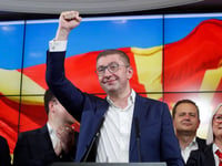Center-right coalition wins North Macedonia parliamentary election, but must seek governing coalition partner