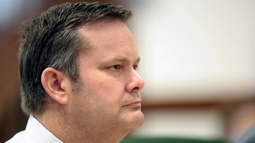 Chad Daybell sits during a court hearing, Aug. 4, 2020, in St. Anthony, Idaho.