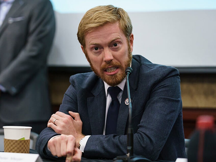 Rep. Peter Meijer, R-Mich., speaks during a roundtable discussion with House Minority Lead