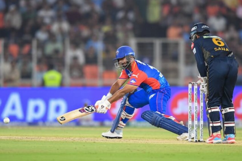 Man of the match: Delhi Capitals' captain Rishabh Pant plays a shot