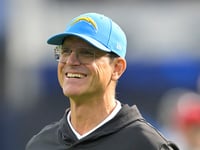 Chargers head coach Jim Harbaugh boasts about White House visit with Trump