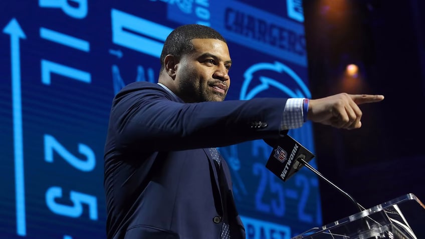 Shawne Merriman at the 2019 NFL draft