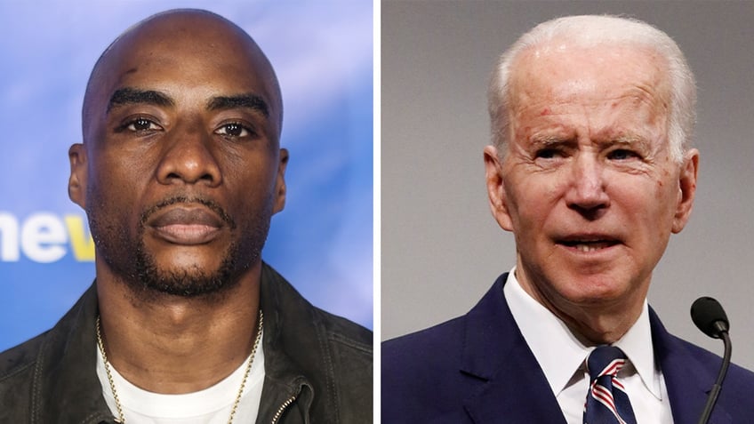 photo of Charlamagne tha God and Biden