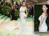 Charli XCX wore dress made from recycled T-shirts dating back to the 1950s, 1960s to the Met Gala