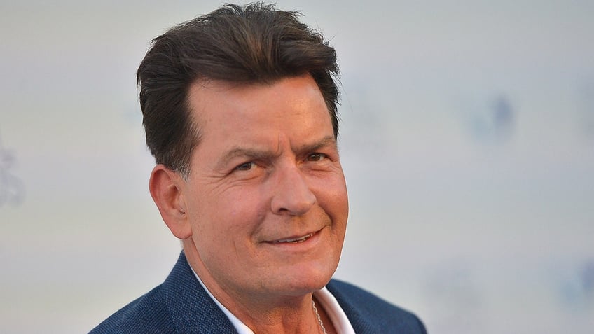 Charlie Sheen smiling