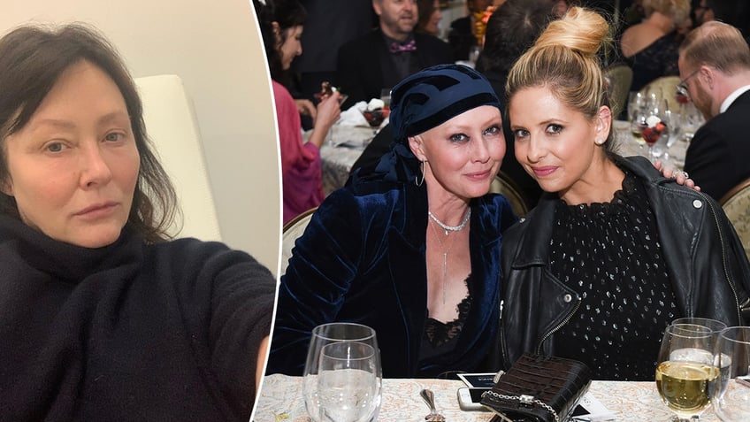 charmed actress shannen doherty has ups and downs with cancer but is great says sarah michelle gellar