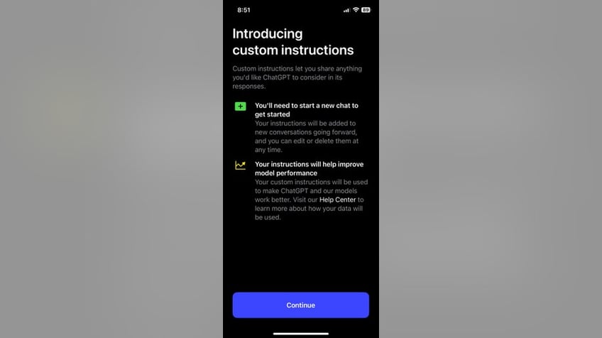 chatgpt ios app how to use custom instructions