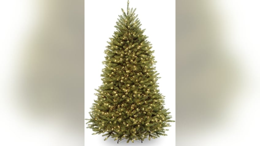 A pre-lit tree at Amazon saves time on stringing lights and offers a hassle-free setup.