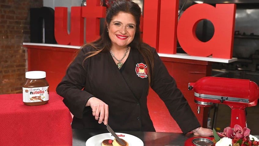 Alex Guarnaschelli with pancakes