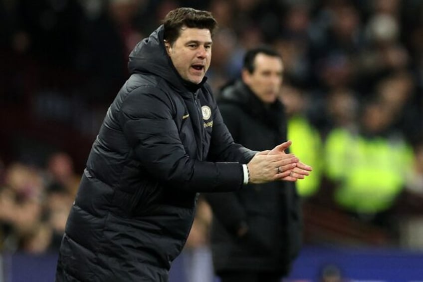 Chelsea beat Aston Villa to ease the pressure on manager Mauricio Pochettino (left)