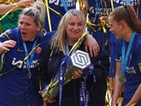 Chelsea crowned Women’s Super League champions as Hayes bows out in style