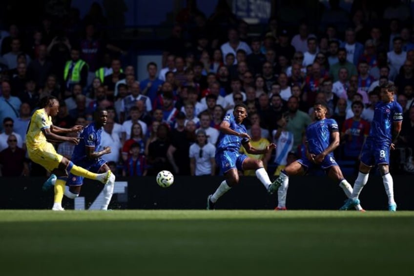 Crystal Palace's Eberechi Eze scores against Chelsea