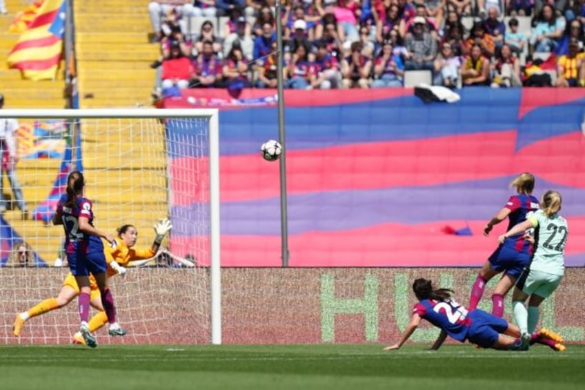 Chelsea's Erin Cuthbert scored the winner against Barcelona in the semi-final first leg on