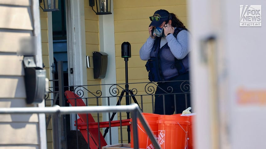 Investigators search the rental home used by Shamsud-Din Jabbar in New Orleans