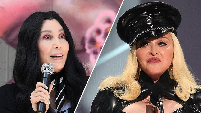 cher insists no beef with madonna despite video featured on material girls new tour