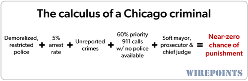 chicago criminals get green light to rob loot and steal as odds of punishment collapse to near zero