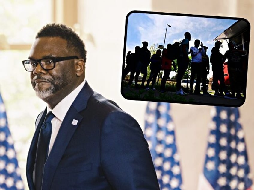 Brandon Johnson, mayor of Chicago, arrives to speak during an event with US President Joe Biden, not pictured, at the Old Post Office in Chicago, Illinois, US, on Wednesday, June 28, 2023. Biden delivered what the White House called a major address to outline the theory and practice of "Bidenomics," …