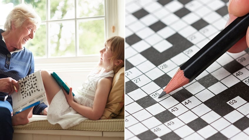 crossword puzzle split grandma and granddaughter