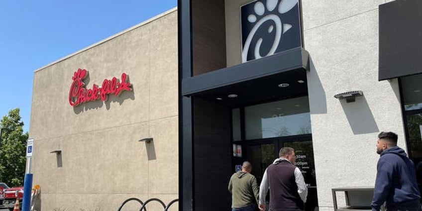 chick fil a unveils futuristic design with kitchen above drive thru lanes