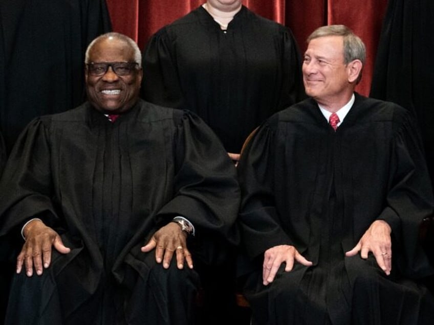 Supreme Court Justices Pose For Formal Group Photo