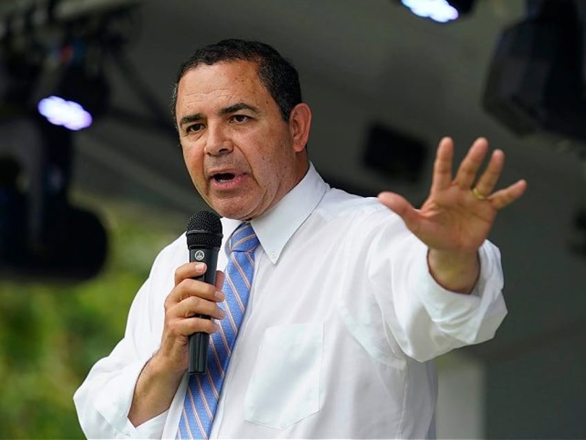 FILE - U.S. Rep. Henry Cuellar, D-Laredo, speaks during a campaign event, Wednesday, May 4