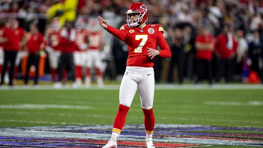 Harrison Butker in Super Bowl LVIII