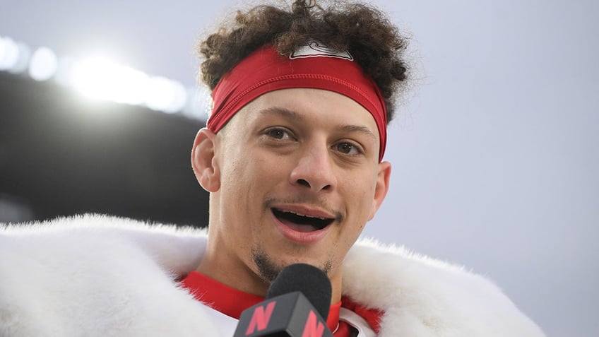 Patrick Mahomes talks to Stacey Dales