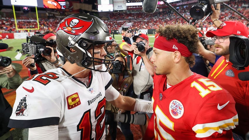 Patrick Mahomes and Tom Brady