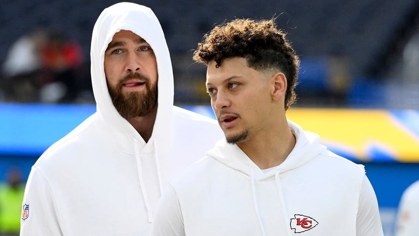 Patrick Mahomes and Travis Kelce