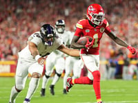 Chiefs rookie Xavier Worthy shows off record-setting speed for first NFL touchdown