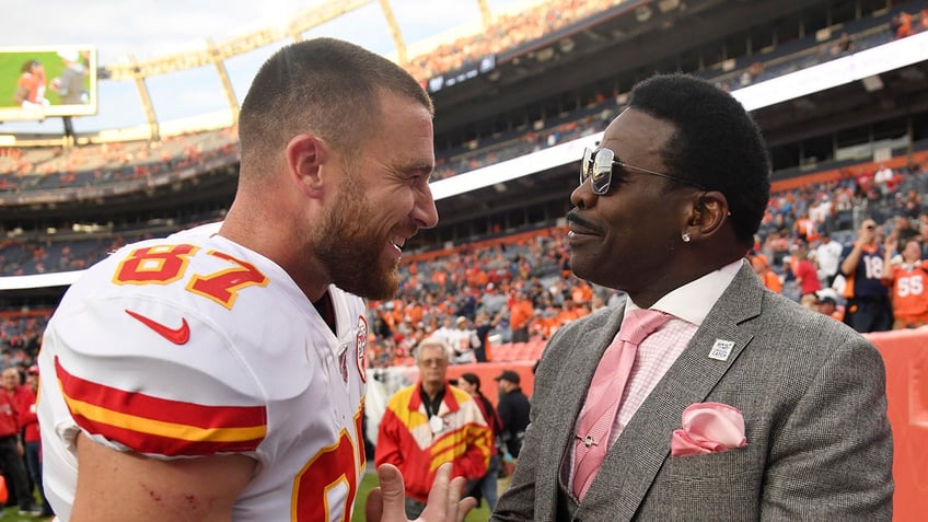 Travis Kelce and Michael Irvin talk