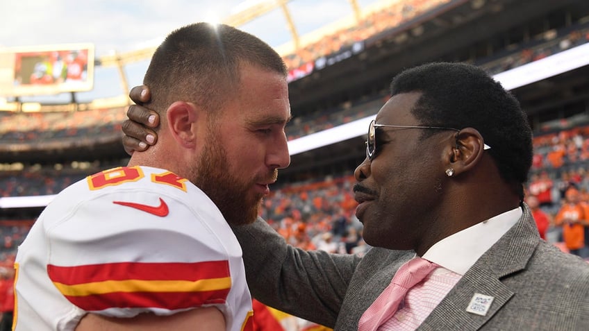 Travis Kelce and Michael Irvin talk