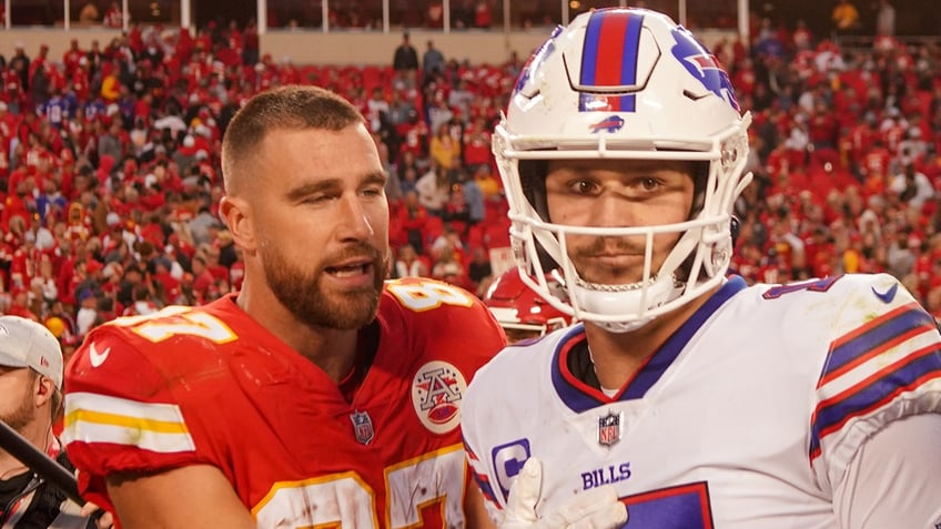 Josh Allen and Travis Kelce