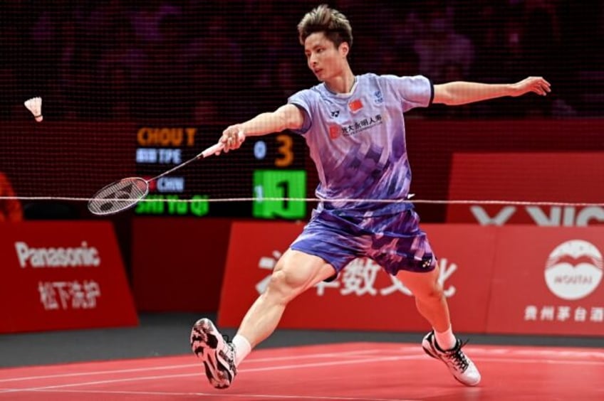 China's Shi Yuqi in action in Hangzhou