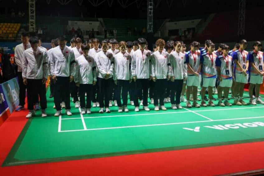 Players mourn the death of Chinese badminton player Zhang Zhijie