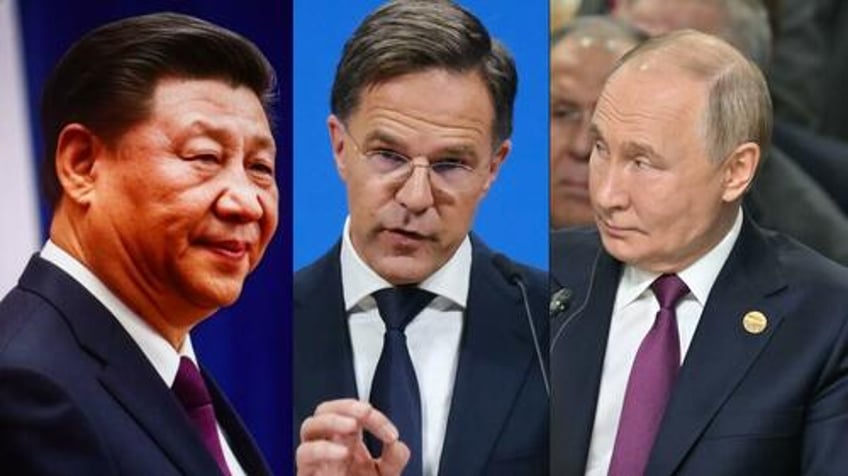 china could push russia to attack nato member in taiwan distraction ploy rutte
