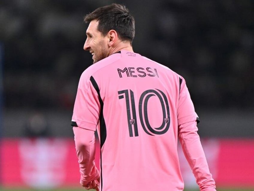 Lionel Messi of Inter Miami looks on during the preseason friendly match between Vissel Ko