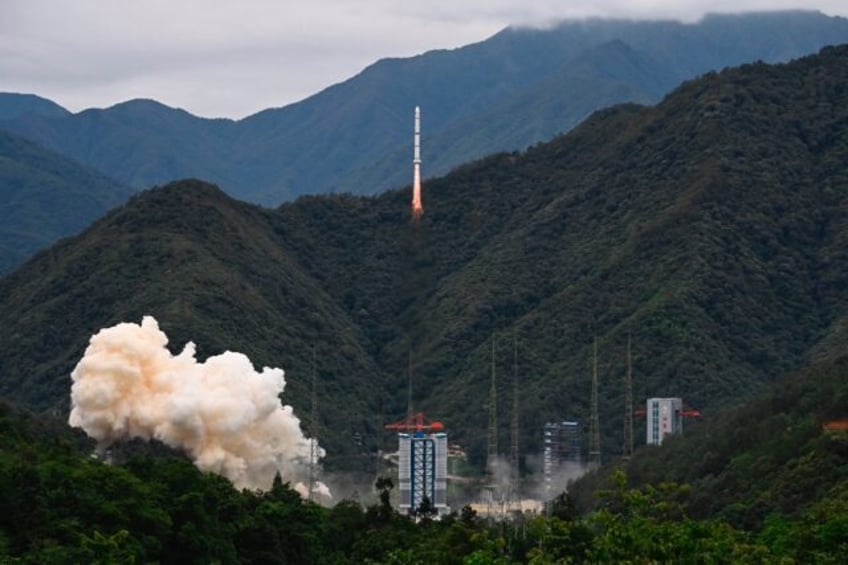 A Long March 2-C rocket carrying a satellite jointly developed by China and France to meas