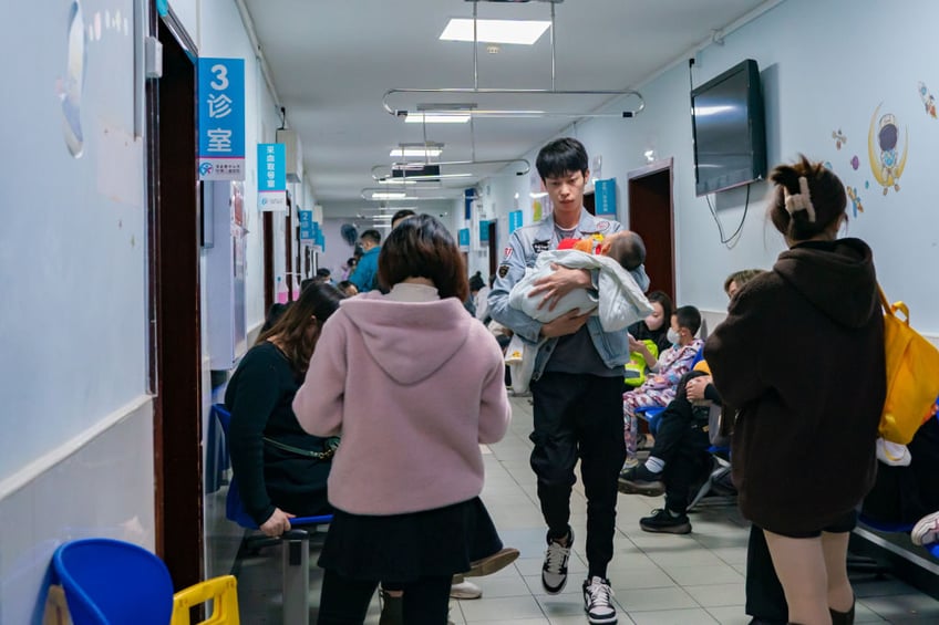 china hospitals set up homework stations as child pneumonia cases surge