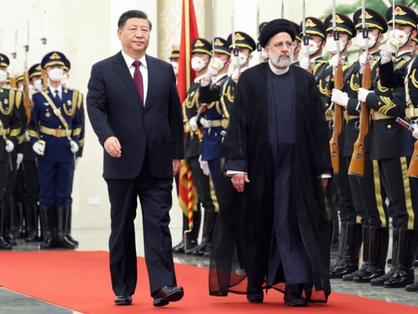 Chinese President Xi Jinping holds a welcoming ceremony for visiting President of the Isla