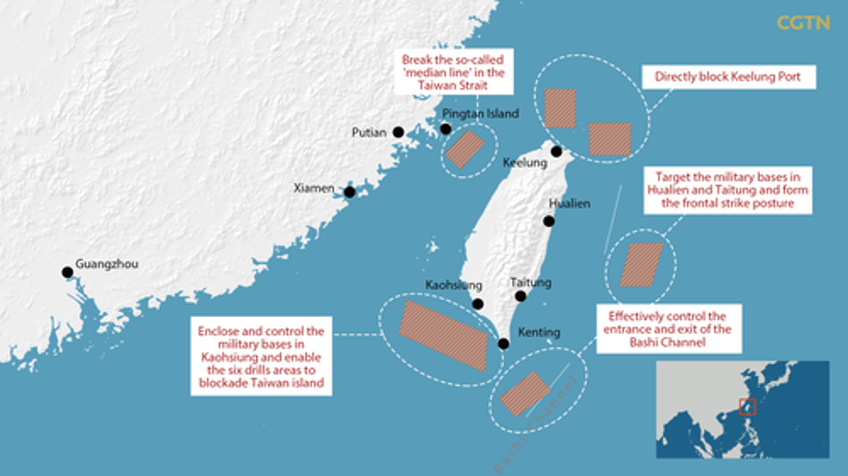 china initiates large drills surrounding taiwan as warning to new president lai